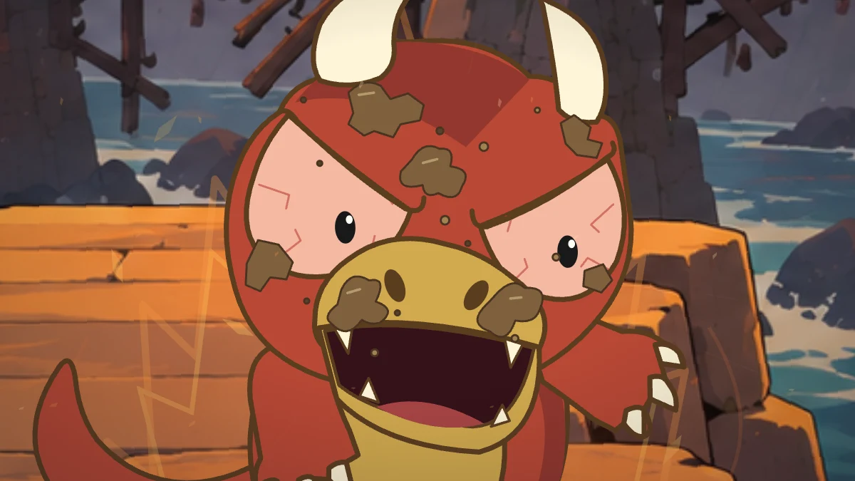 Back in the present, adult Goro roars beside the river.