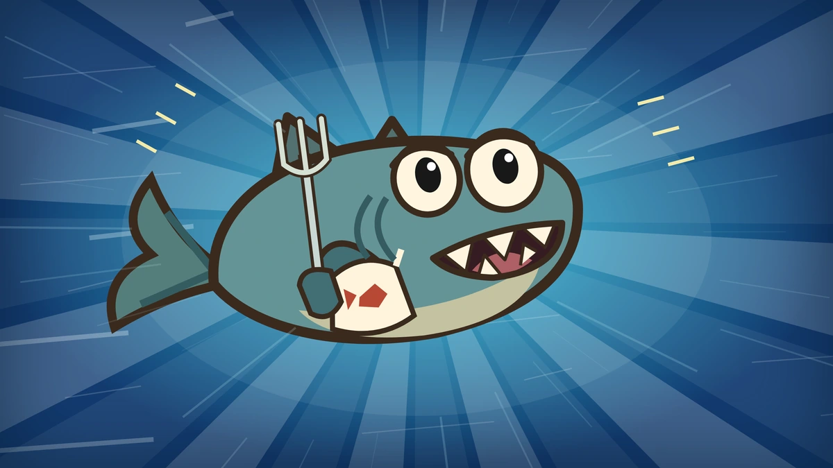 Le Bubbles, one of the Fin Brigade’s three sharp-toothed river fish.