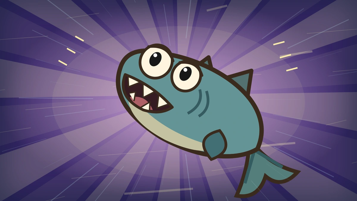 Le Crunch, one of the Fin Brigade’s three sharp-toothed river fish.