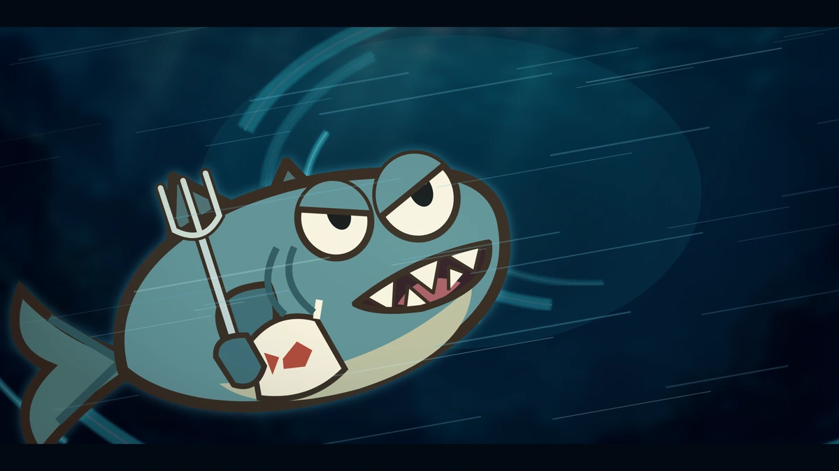 Le Bubbles gathers swirling currents around himself.