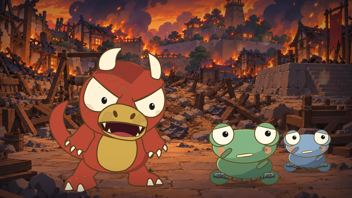 Back in the present, Goro faces his worried captives.