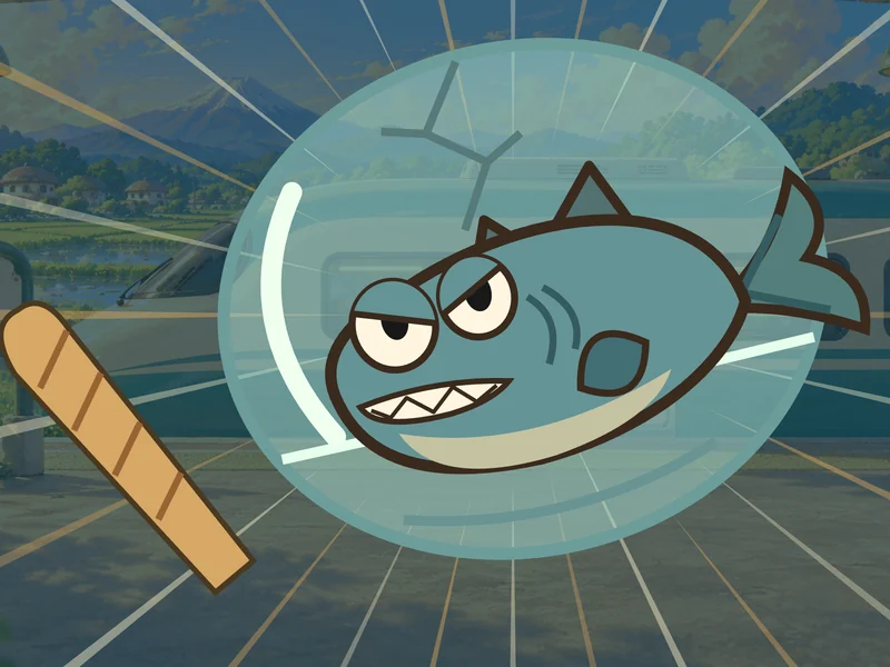 Le Chomp lifts a baguette for his secret technique.