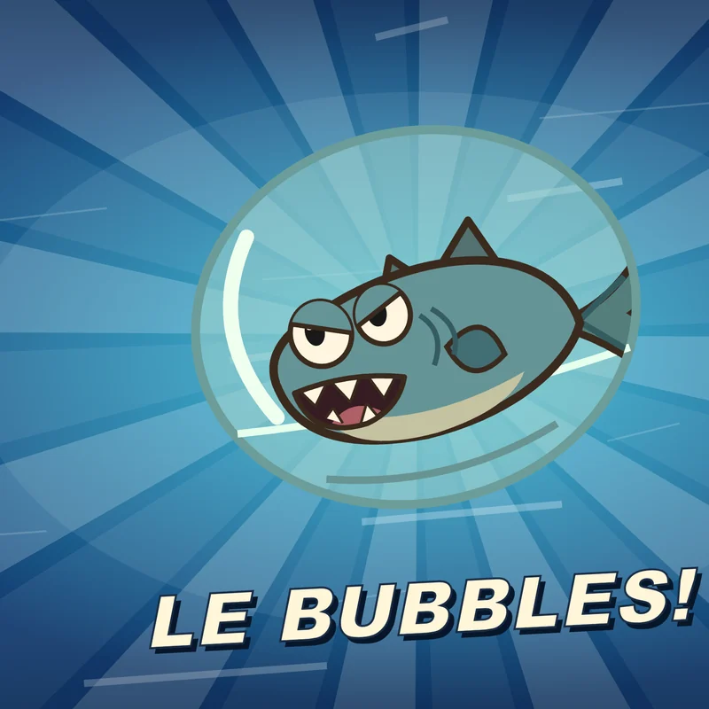 Le Bubbles poses: “Le Bubbles!”