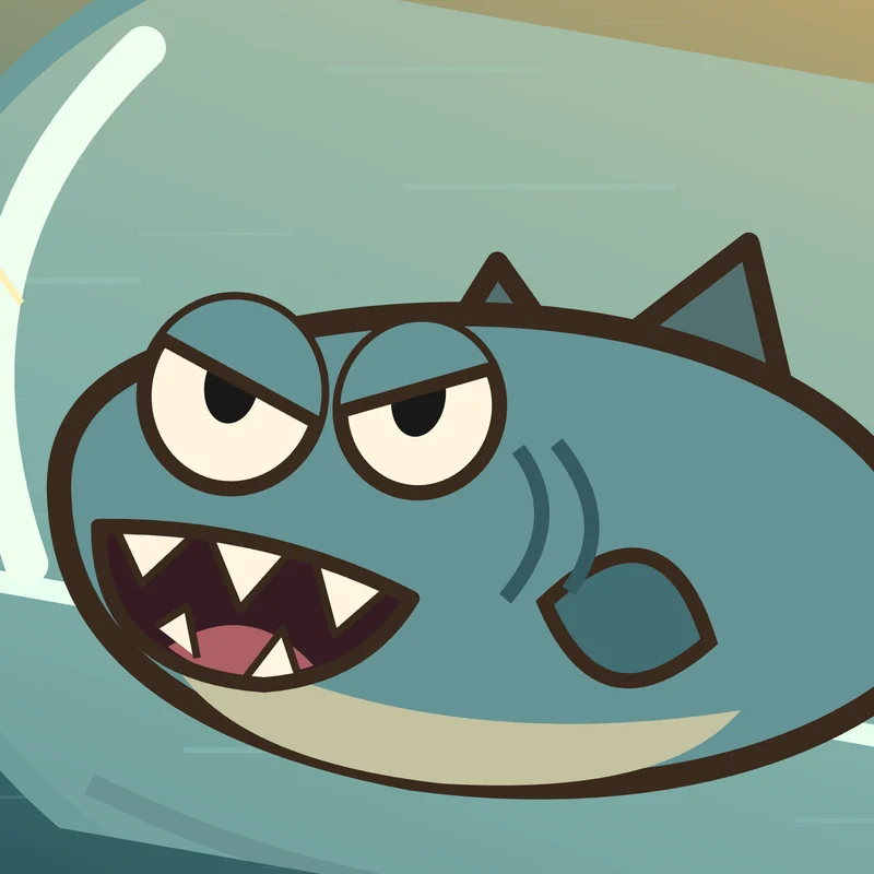 Le Chomp snarls inside his bubble helmet.