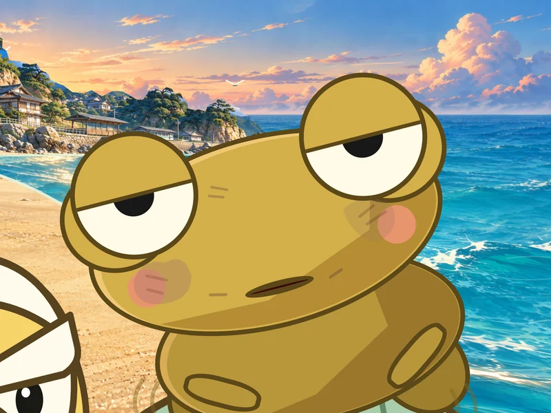 Kero droops on the beach, hungry.