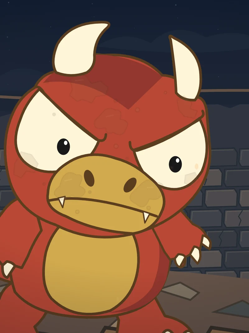 Goro glares, teeth bared.