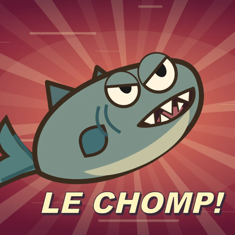 Le Chomp strikes a pose: “Le Chomp!”
