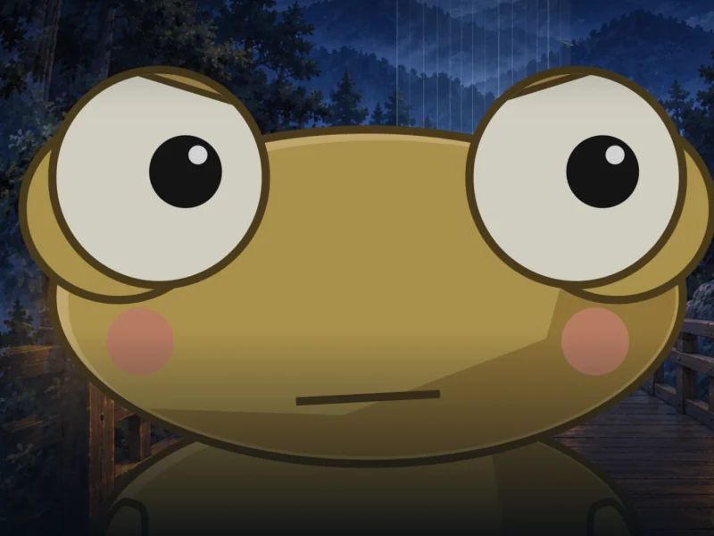 Kero stares straight ahead.
