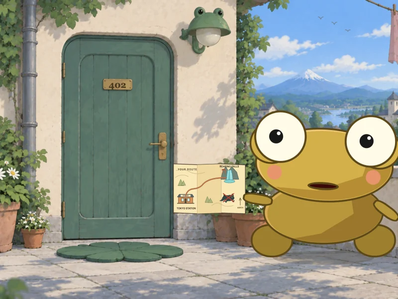The door is shut. Kero is left holding the map.