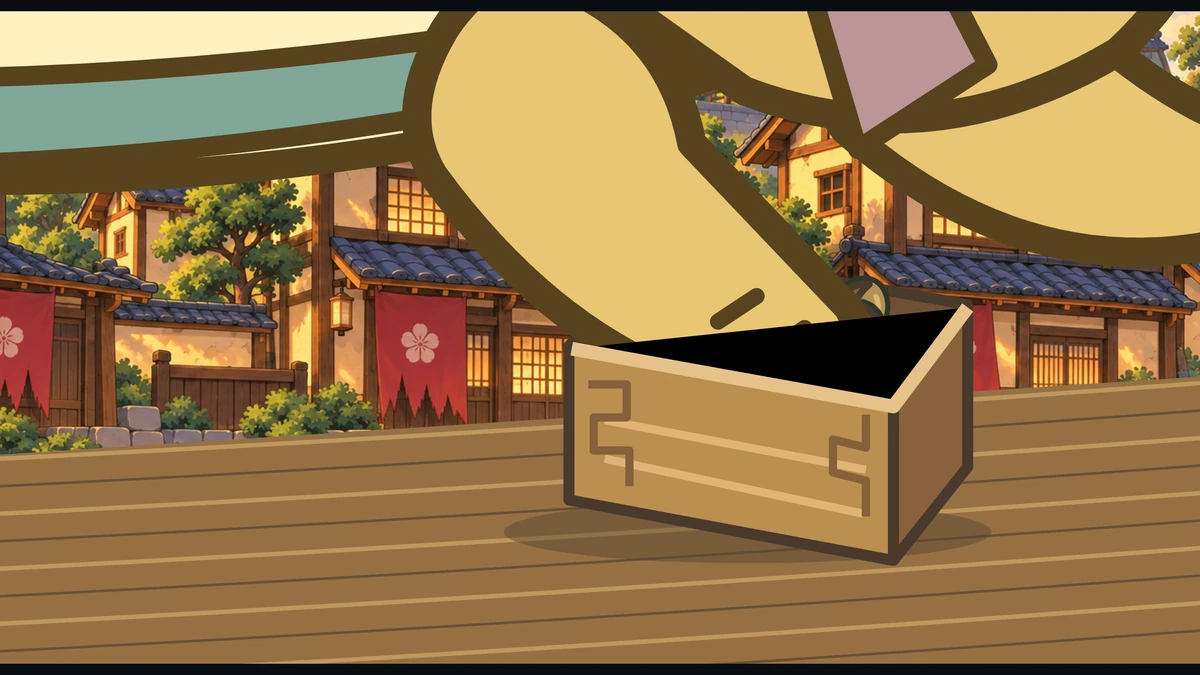 Grandma Kame’s hand reaches into the little wooden box of beans.