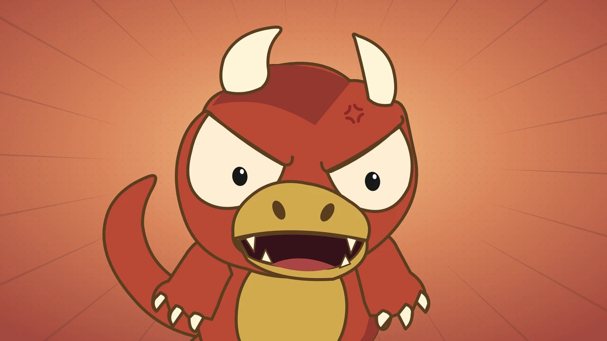 Closer on Goro, roaring, his eyes narrowed.