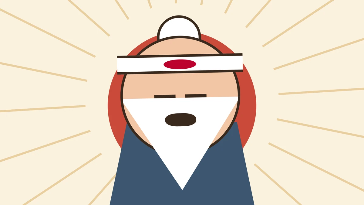 Sensei interrupts too, deadpan, against a burst of lines.