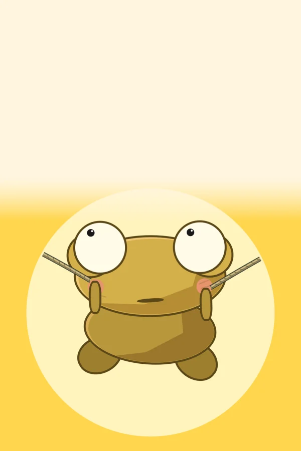Kero hangs from the rope in the lesson circle, eyes wide.